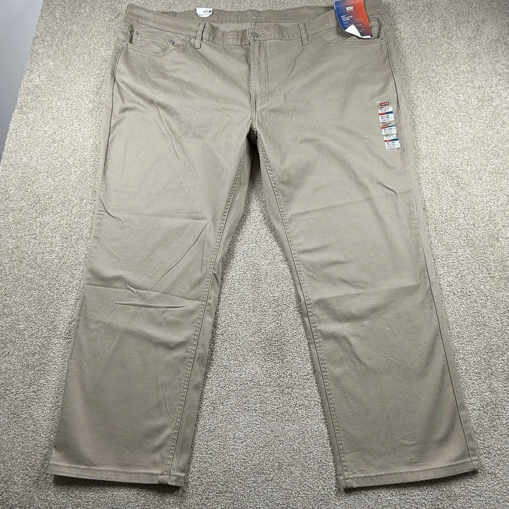 Levi's 541‎ 50x30 Athletic Taper Khaki Pants Mens All Season Tech Tan